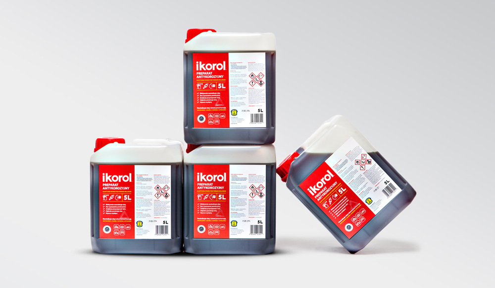 上海包裝設計公司-波蘭Ikorol金屬防銹漆防腐漆包裝設計（塑料桶裝包裝設計）