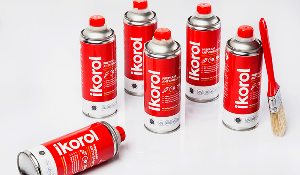 上海包裝設計公司-波蘭Ikorol金屬防銹漆防腐漆包裝設計（金屬罐裝包裝設計）