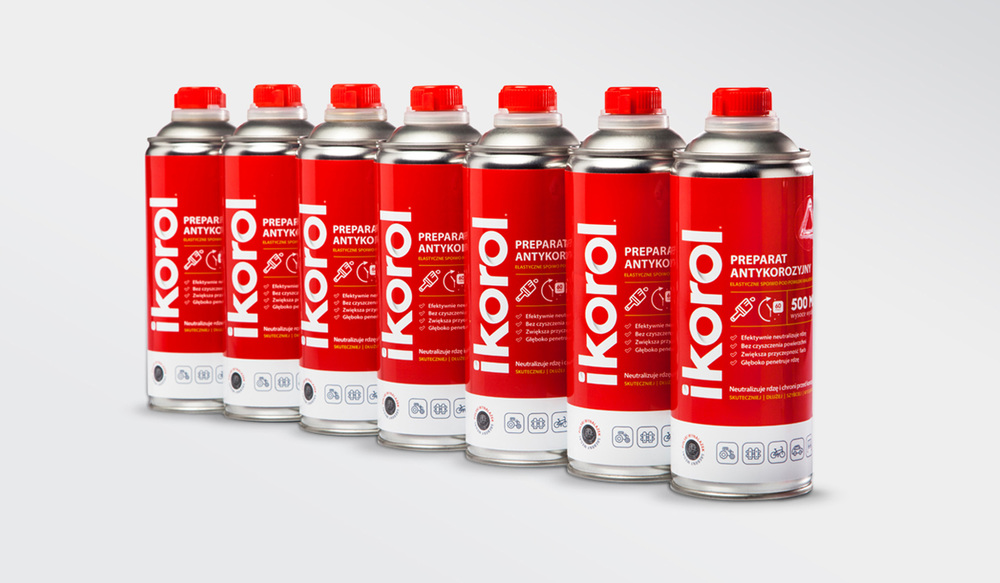 上海包裝設計公司-波蘭Ikorol金屬防銹漆防腐漆包裝設計（金屬罐裝包裝設計3）