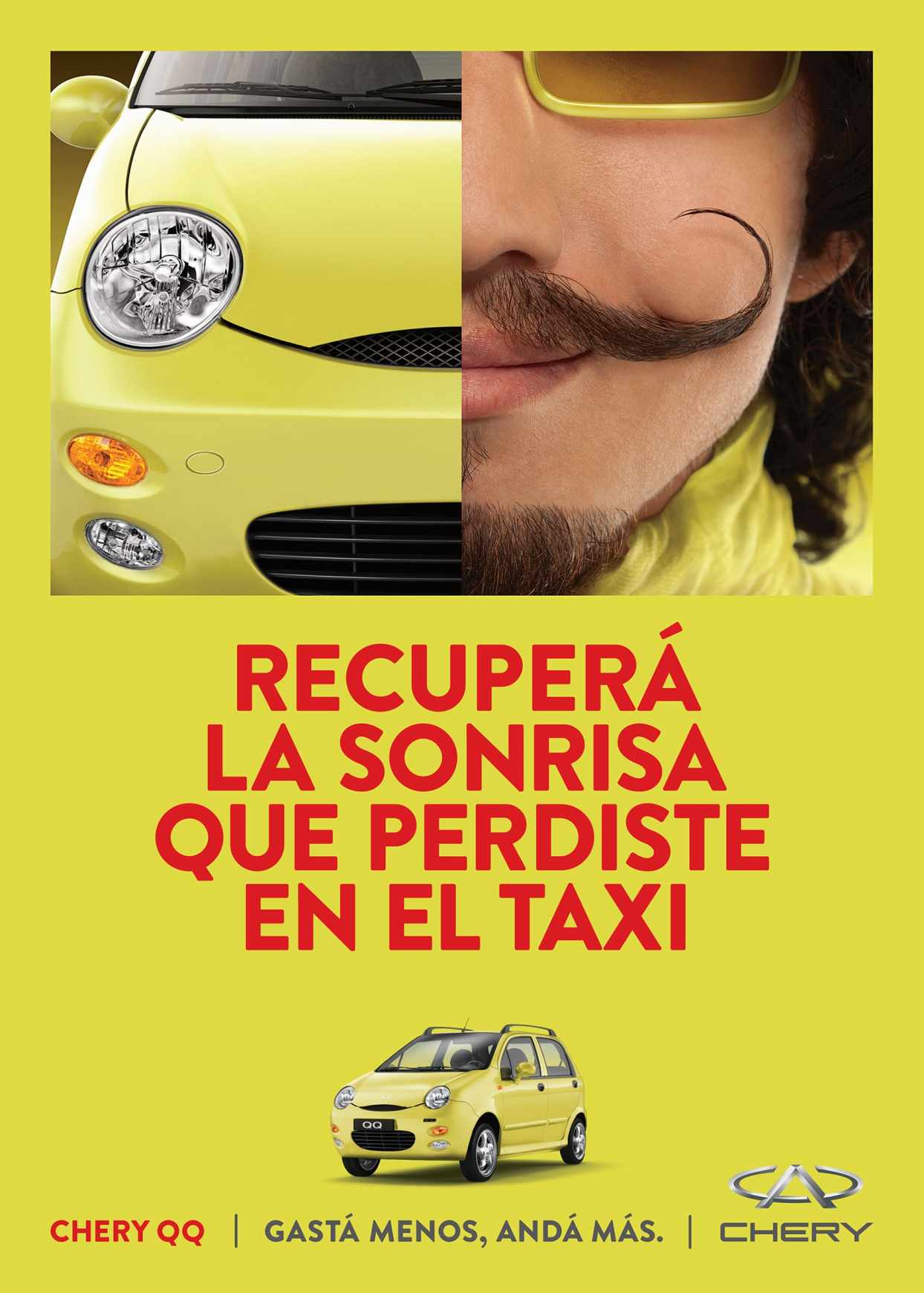 Chery 奇瑞QQ汽車國外廣告——上海廣告公司分享-對比出租車廣告