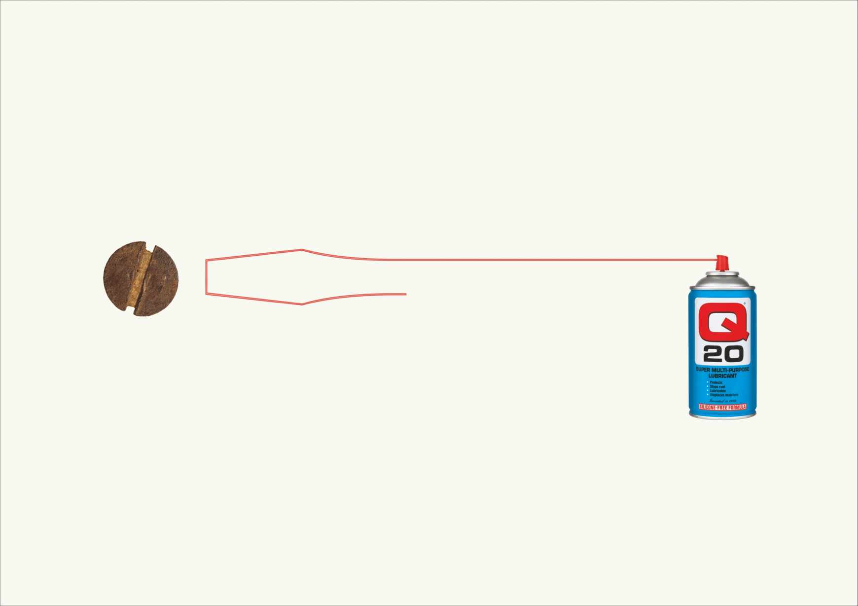 上海廣告設(shè)計(jì)公司分享南非Q20除銹潤(rùn)滑油劑平面廣告創(chuàng)意設(shè)計(jì)3-螺釘篇