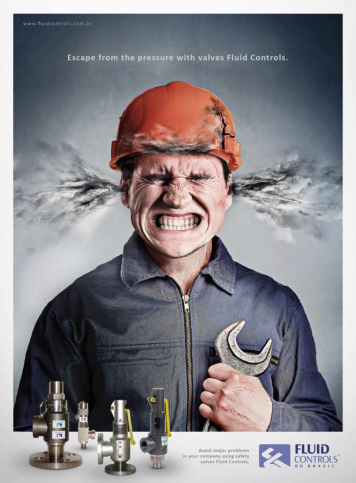 巴西流體傳動(dòng)控制平面廣告創(chuàng)意設(shè)計(jì)-上海廣告設(shè)計(jì)公司工業(yè)品廣告分享-工人篇