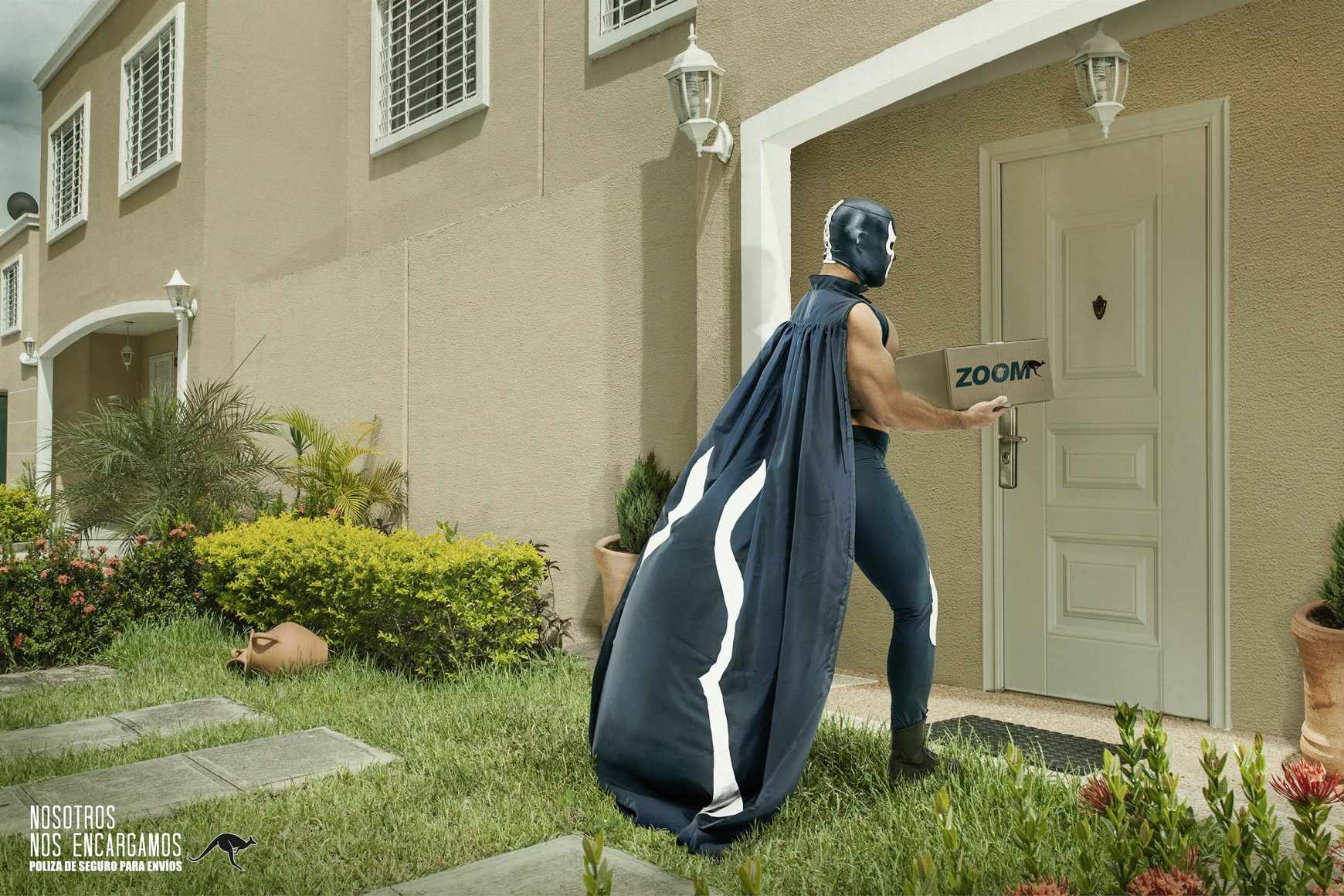 ZOOM 極速快遞平面廣告設(shè)計欣賞-超人篇-上海廣告設(shè)計公司