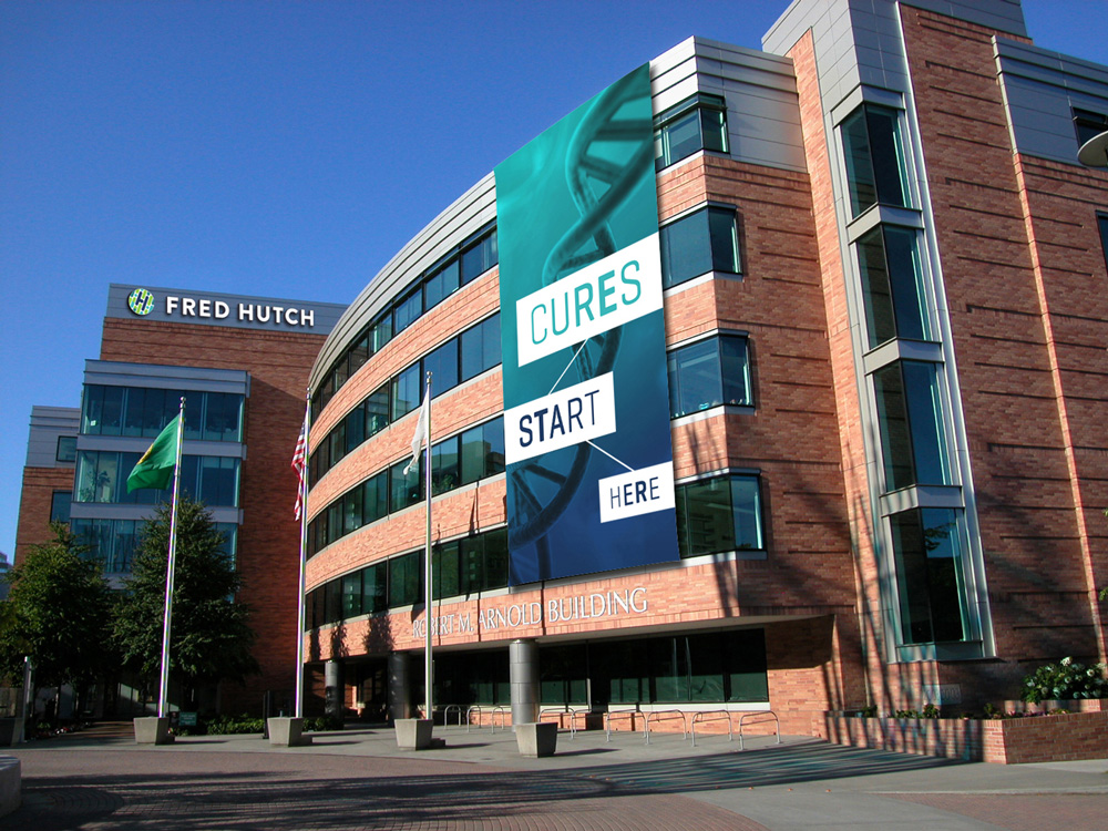 Fred Hutch 癌癥艾滋病疑難疾病研究治療中心（醫(yī)院）品牌形象設(shè)計-上海品牌標(biāo)志設(shè)計公司-醫(yī)院外觀形象