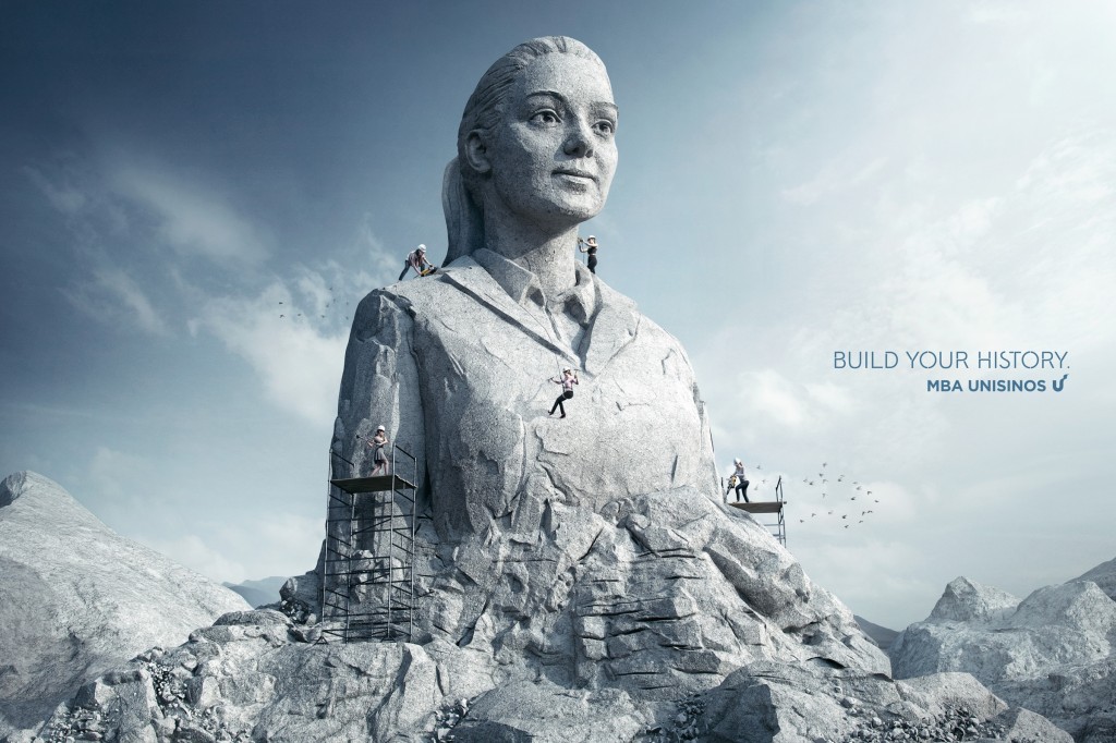 巴西Unisinos大學(xué)MBA課程招生平面廣告創(chuàng)意設(shè)計(jì)-上海尚略廣告策劃公司國(guó)外廣告欣賞-女人篇