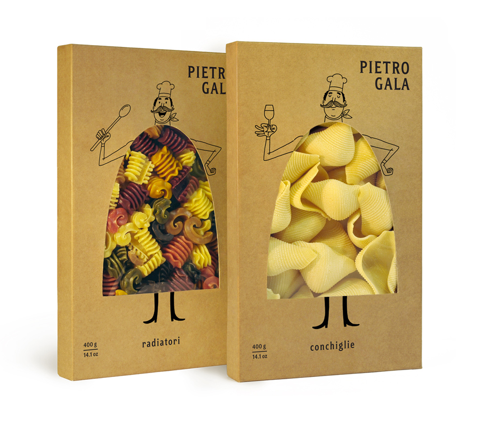 意大利面食品牌Pietro Gala包裝設(shè)計1