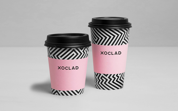 Xoclad巧克力糖果飲品店品牌形象識別設計和產(chǎn)品包裝設計11 飲料杯設計