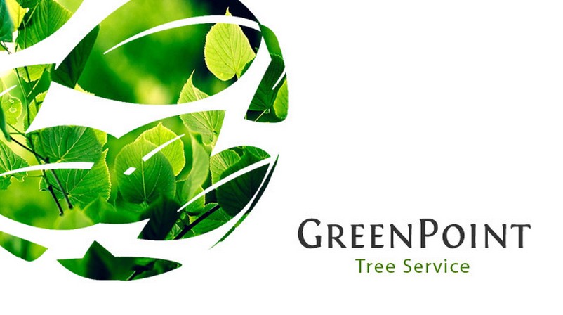 GreenPoint 綠點景觀綠化服務公司標志設計1-尚略廣告標志設計公司