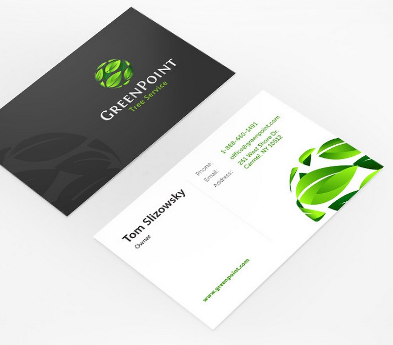 GreenPoint 綠點景觀綠化服務公司標志設計6-尚略廣告標志設計公司