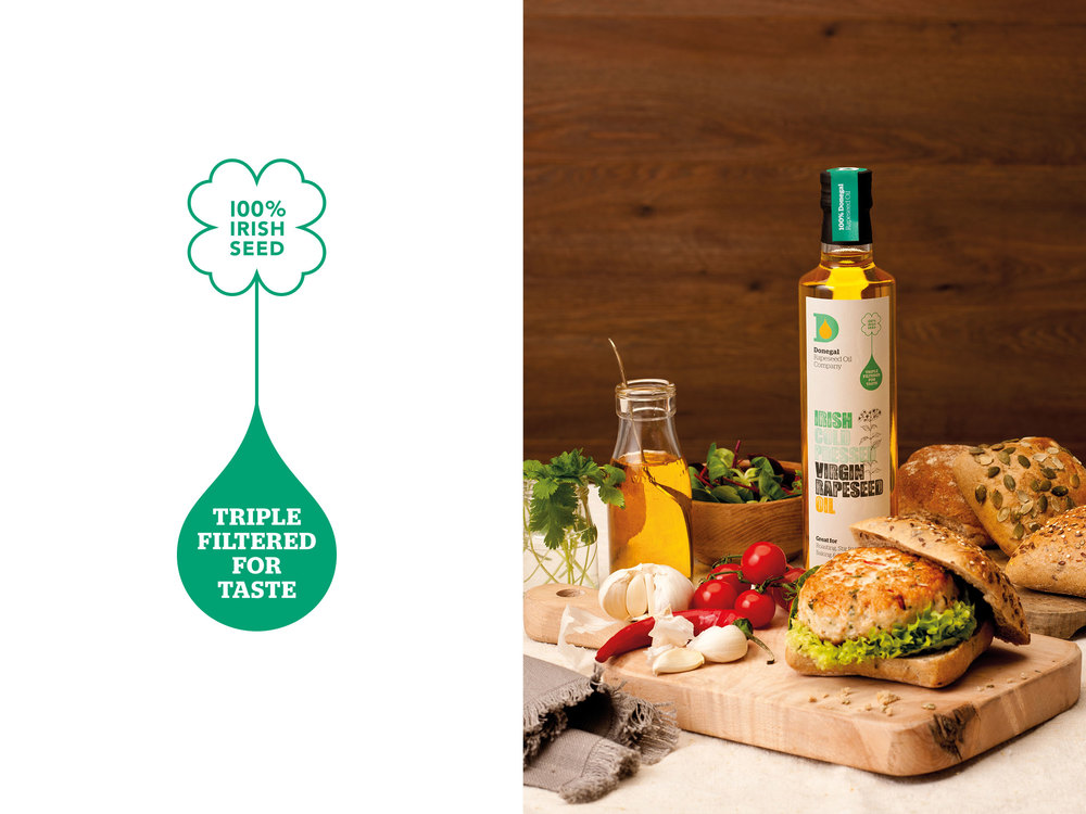多尼戈爾 Donegal Rapeseed Oil 菜籽油食用油標(biāo)志設(shè)計包裝設(shè)計 package DESIGN -尚略廣告上海品牌設(shè)計公司包裝設(shè)計公司