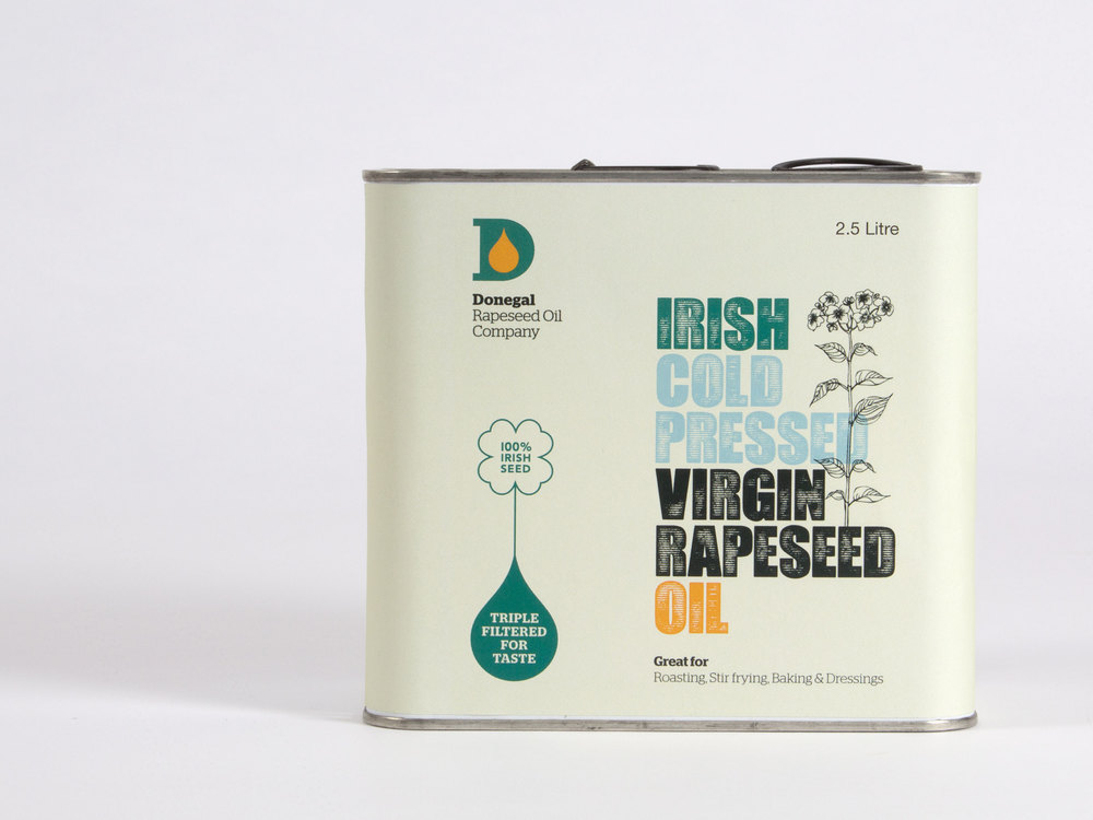 上海設(shè)計公司-多尼戈爾 Donegal Rapeseed Oil 菜籽油食用油鐵盒包裝設(shè)計 package DESIGN -尚略廣告上海品牌設(shè)計公司包裝設(shè)計公司