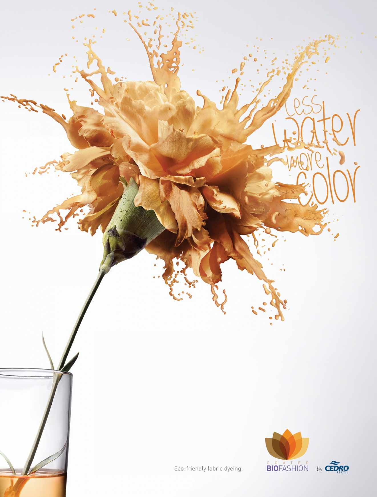 上海廣告設(shè)計(jì)公司分享-----Cedro Têxtil 紡織品環(huán)保印染染色廣告“花朵”篇 3