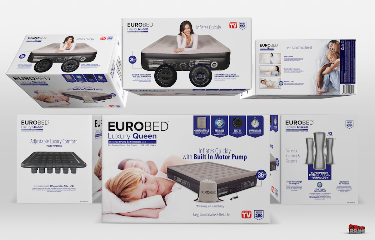 上海包裝設(shè)計(jì)公司設(shè)計(jì)分享——EuroBed 空氣（充氣）床墊包裝設(shè)計(jì)2