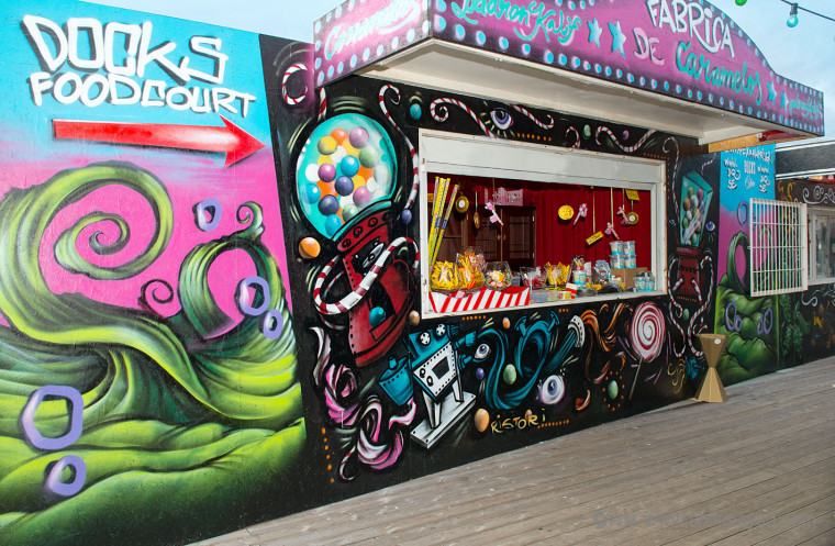 碼頭夜總會海洋生物文化墻壁紙插畫設計--上海品牌設計公司欣賞5