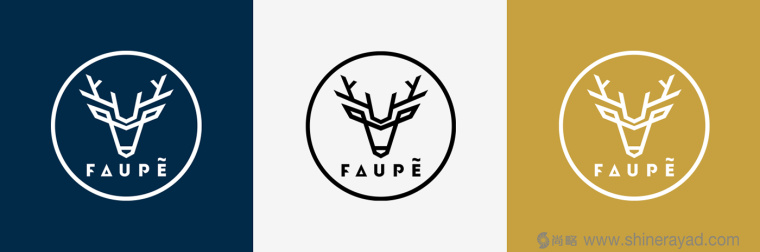 FAUPè 高級(jí)時(shí)尚女裝服飾山羊頭鹿頭標(biāo)志LOGO設(shè)計(jì)-上海標(biāo)志設(shè)計(jì)公司3
