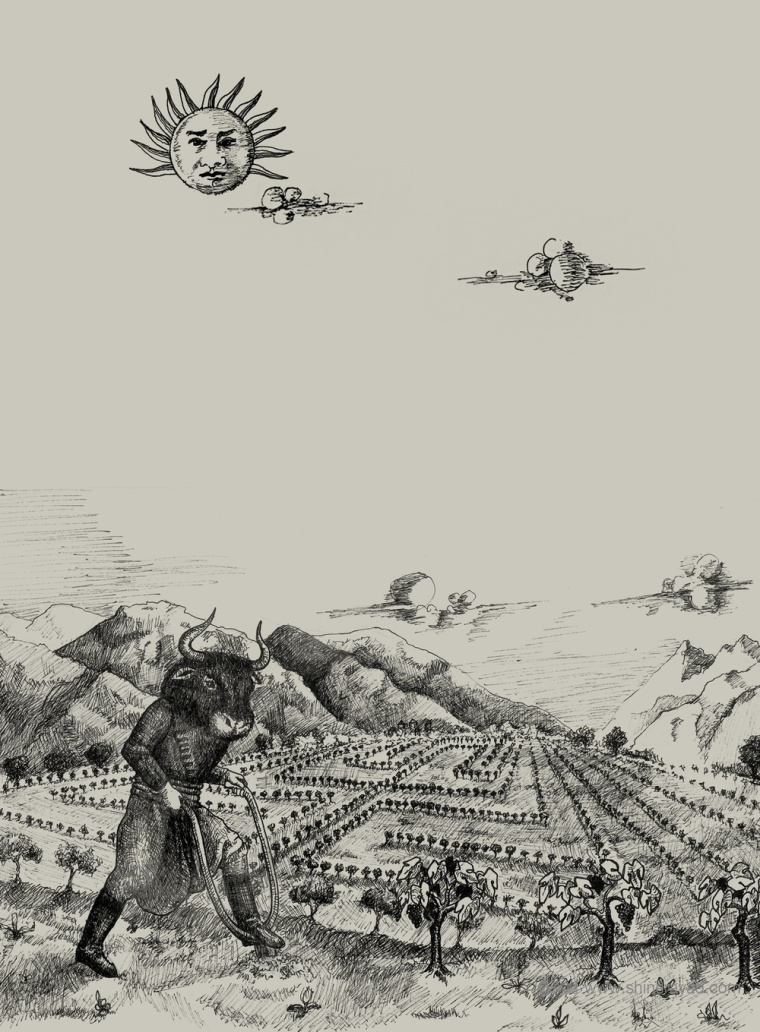 上海包裝設(shè)計(jì)公司分享:tsikoudia 手繪牛頭人插畫白酒包裝設(shè)計(jì)2 上海包裝設(shè)計(jì)公司分享:tsikoudia 手繪牛頭人插畫白酒包裝設(shè)計(jì)2