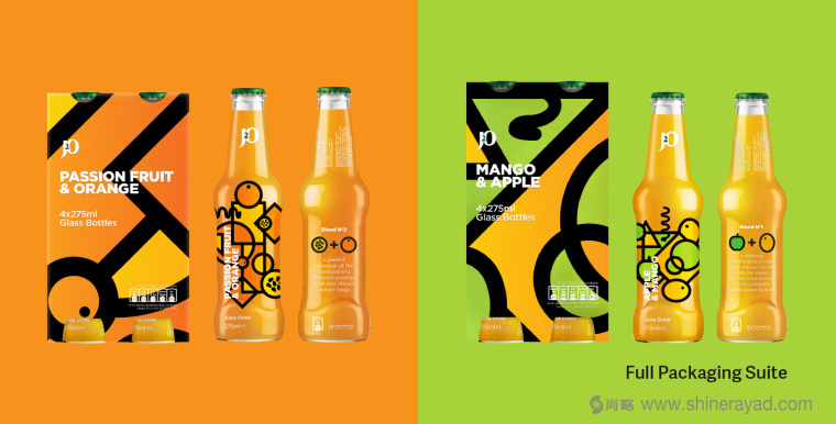 J2O 幾何抽象圖形果汁飲料包裝設(shè)計(jì)-上海飲料包裝設(shè)計(jì)公司設(shè)計(jì)欣賞3