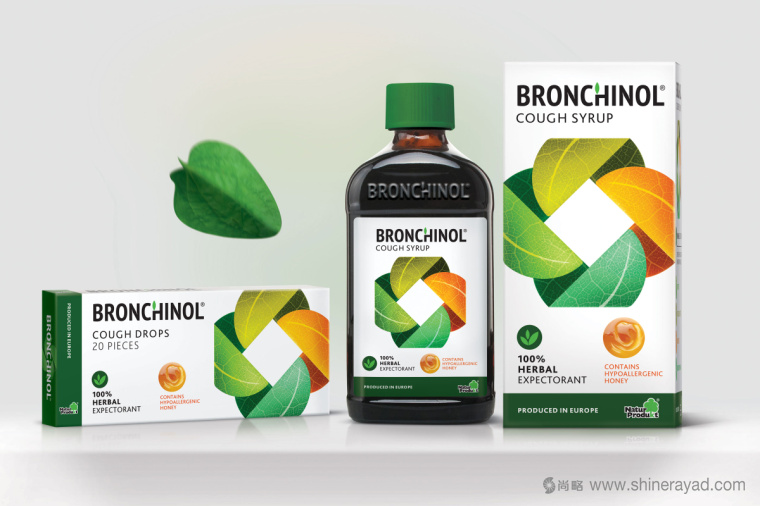 Bronchinol止咳藥藥品包裝設(shè)計-上海藥品包裝設(shè)計公司1