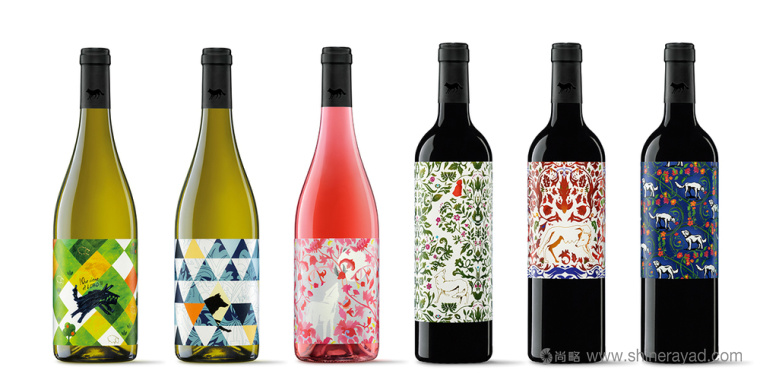 狼和狗動物圖騰系列 Manada 葡萄酒包裝設(shè)計-尚略上海包裝設(shè)計公司欣賞1