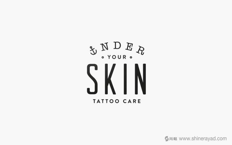 Skin 臉譜骷髏花朵護(hù)膚品化妝品標(biāo)志設(shè)計(jì)2