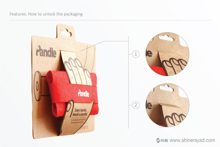 Pandle便攜式橡膠手柄扶手模切刀版包裝設計-上海包裝設計公司設計鑒品9 Pandle便攜式橡膠手柄扶手模切刀版包裝設計-上海包裝設計公司設計鑒品9