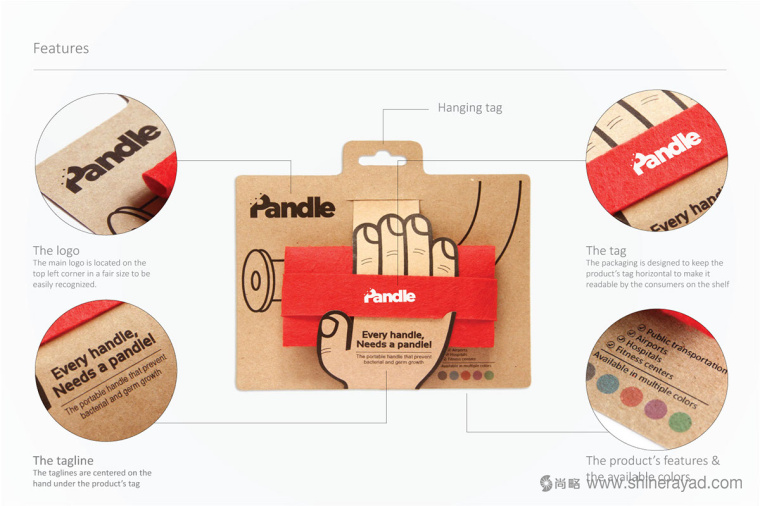 Pandle便攜式橡膠手柄扶手模切刀版包裝設計-上海包裝設計公司設計鑒品11 Pandle便攜式橡膠手柄扶手模切刀版包裝設計-上海包裝設計公司設計鑒品11