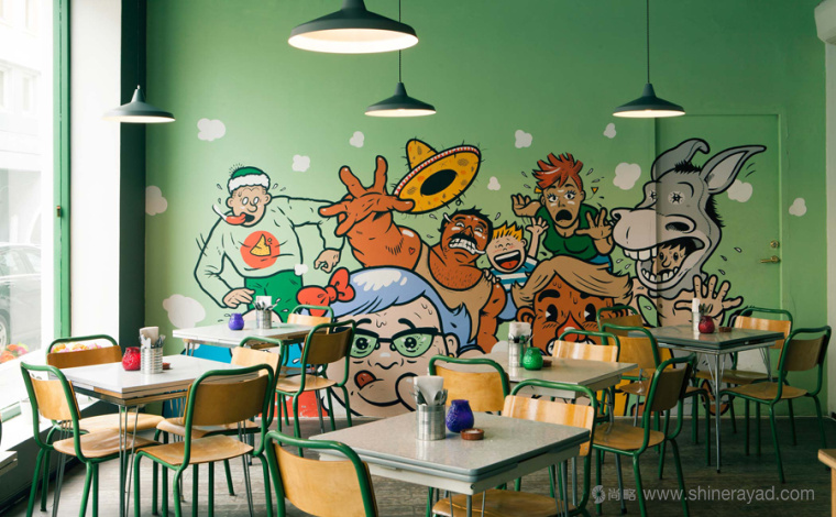 Taco República 墨西哥餐廳品牌形象設計漫畫風格插畫設計-上海品牌形象設計公司5