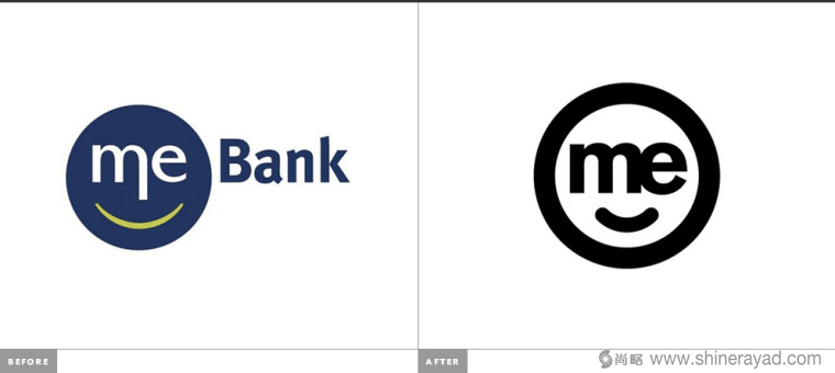 Me 商業(yè)銀行LOGO優(yōu)化設計-新舊LOGO對比-上海LOGO設計公司國外設計案例欣賞3