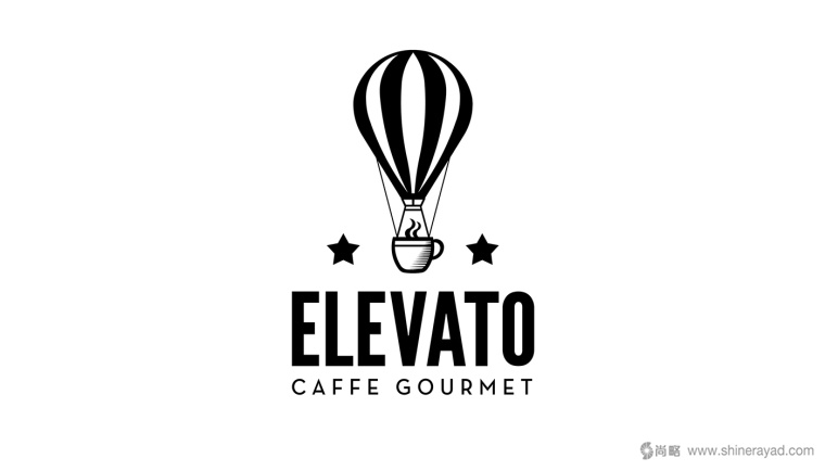 Elevato 咖啡連鎖店餐飲品牌形象設計-咖啡店LOGO設計-上海LOGO設計公司1