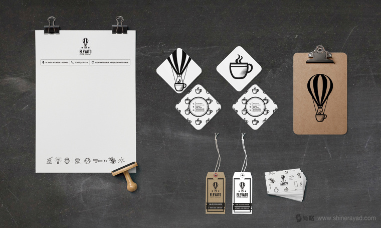 Elevato 咖啡連鎖店餐飲品牌形象設計-咖啡店VI設計15