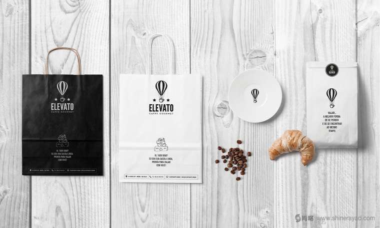 Elevato 咖啡連鎖店餐飲品牌形象設計-咖啡店VI設計16