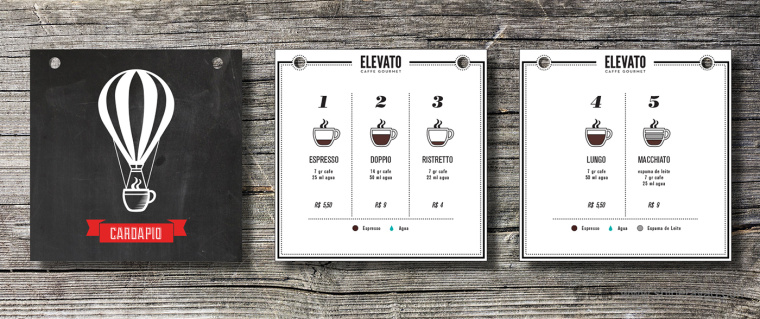 Elevato 咖啡連鎖店餐飲品牌形象設計-咖啡店VI設計20