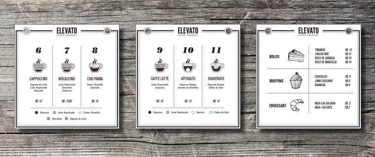 Elevato 咖啡連鎖店餐飲品牌形象設計-咖啡店VI設計21