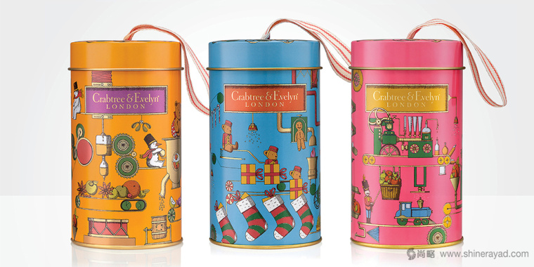 CRABTREE & EVELYN 保健品保健食品圣誕節(jié)禮品包裝設(shè)計(jì)-上海包裝設(shè)計(jì)公司1