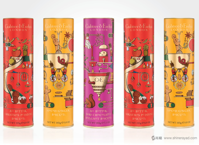 CRABTREE & EVELYN 保健品保健食品圣誕節(jié)禮品包裝設(shè)計(jì)-上海包裝設(shè)計(jì)公司2