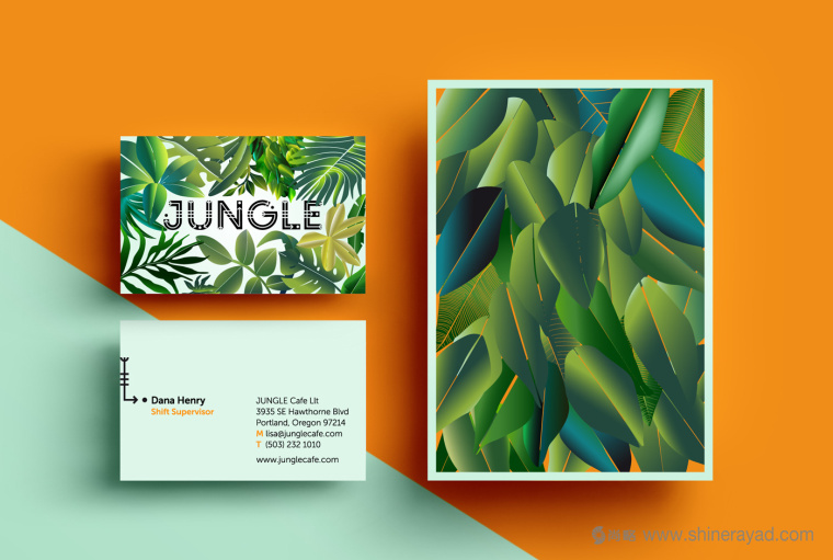JUNGLE 叢林咖啡連鎖店品牌VI形象設(shè)計(jì)--名片設(shè)計(jì)-上海品牌VI設(shè)計(jì)公司3