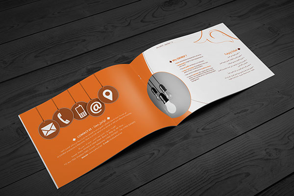 Zukhruf廣告公司宣傳畫冊設(shè)計(jì)－聯(lián)系頁面設(shè)計(jì)