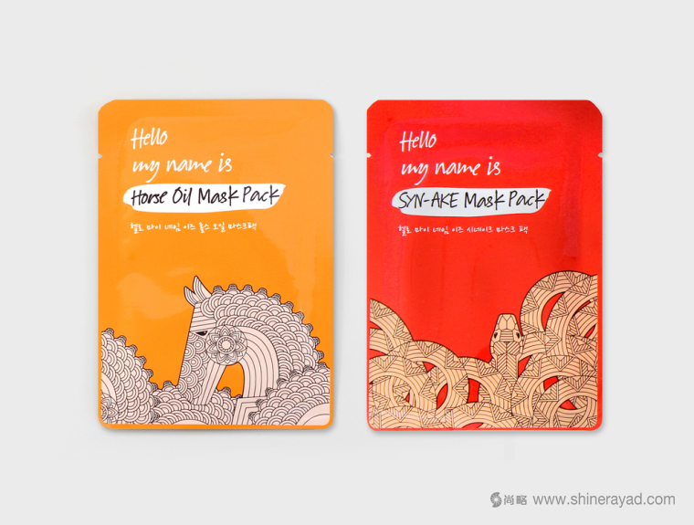 上?；瘖y品包裝設(shè)計(jì)公司-中國(guó)風(fēng) Hello My Name Is 品牌護(hù)膚品包裝設(shè)計(jì)--馬插畫(huà)4