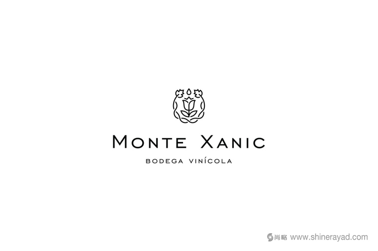 Monte Xanic 葡萄酒花朵商標(biāo)設(shè)計-上海商標(biāo)設(shè)計公司2