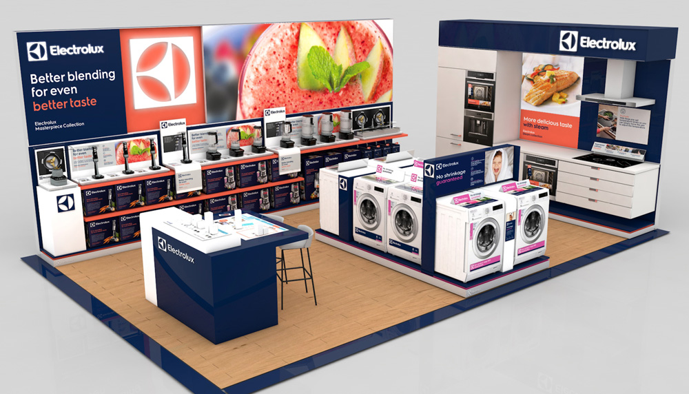 Electrolux 伊萊克斯家電銷售店SI設(shè)計(jì)-商業(yè)零售空間設(shè)計(jì)