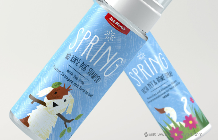 Bob Martin 寵物衛(wèi)生護(hù)理用品品牌春天系列包裝設(shè)計(jì)-上海包裝設(shè)計(jì)公司2