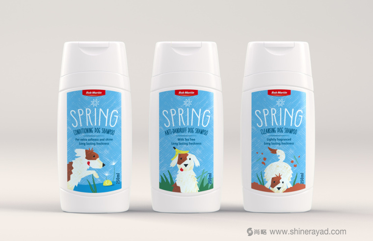 Bob Martin 寵物衛(wèi)生護(hù)理用品品牌春天系列包裝設(shè)計(jì)-上海包裝設(shè)計(jì)公司3