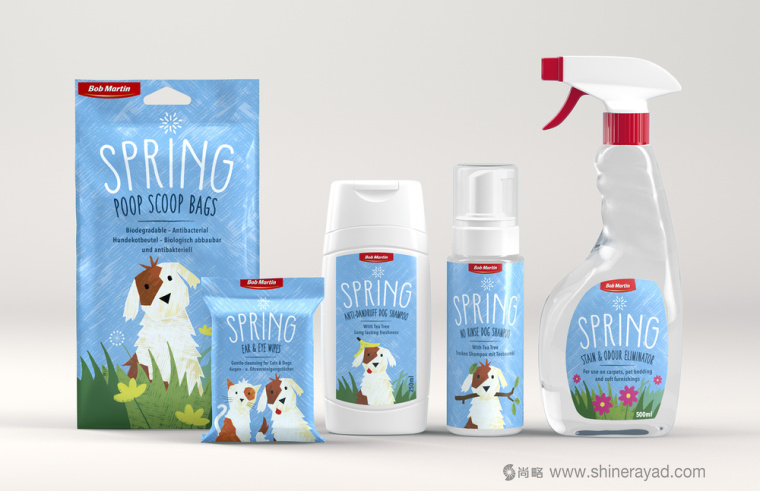 Bob Martin 寵物衛(wèi)生護(hù)理用品品牌春天系列包裝設(shè)計(jì)-上海包裝設(shè)計(jì)公司5