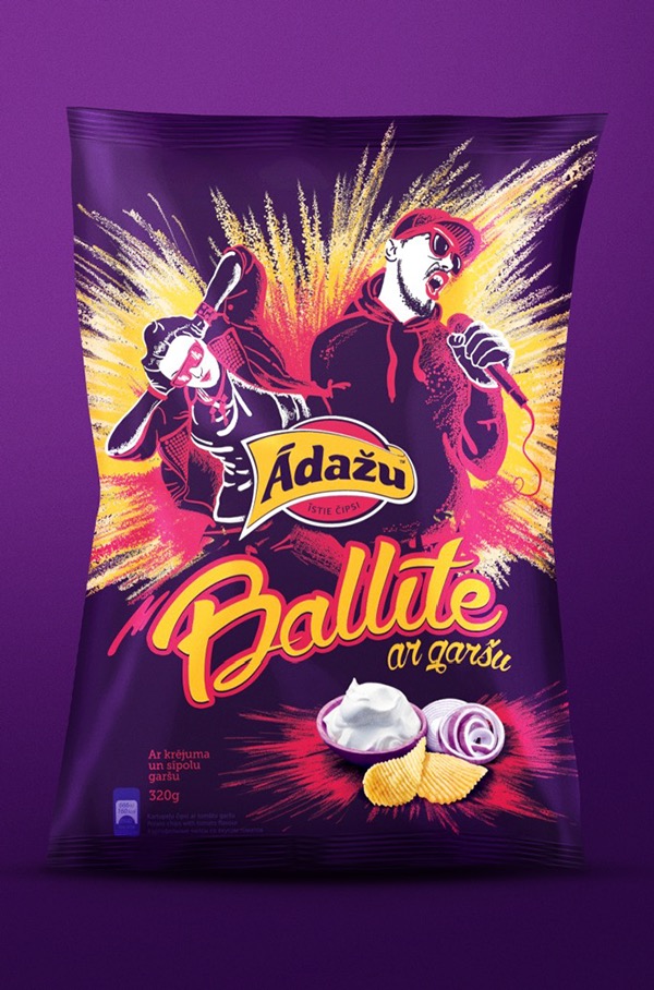 上海包裝設(shè)計公司尚略分享ADAZU品牌薯片包裝設(shè)計欣賞2