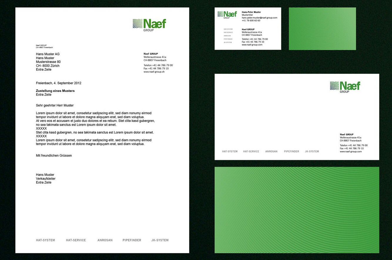 瑞士Naef水處理集團(tuán)品牌形象設(shè)計(jì)VI設(shè)計(jì)-上海品牌策劃設(shè)計(jì)公司設(shè)計(jì)分享2-辦公用品信封信紙?jiān)O(shè)計(jì)