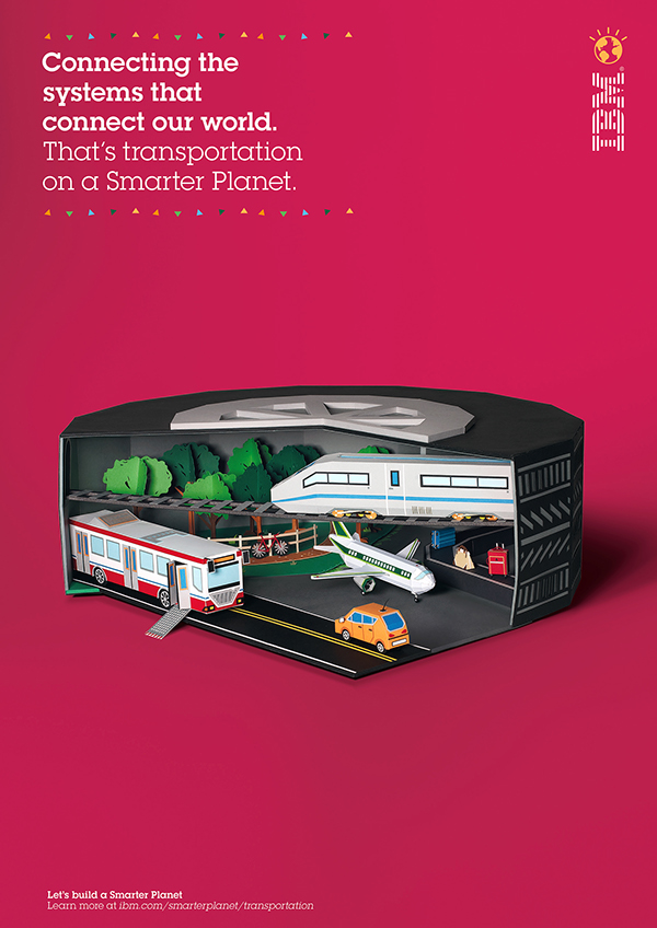 IBM 改善商業(yè)平面創(chuàng)意廣告海報(bào)設(shè)計(jì)交通篇-上海廣告設(shè)計(jì)公司國(guó)外廣告欣賞6
