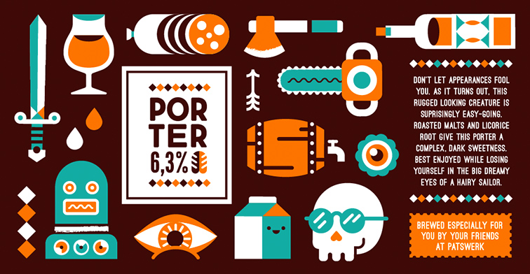 Patswerk 啤酒7周年紀(jì)念版瓶子標(biāo)簽包裝設(shè)計(jì)-上海包裝設(shè)計(jì)公司國外包裝設(shè)計(jì)欣賞2