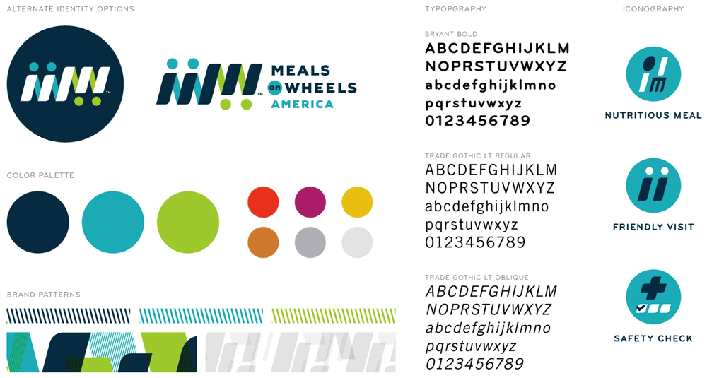 美國 Meals on Wheels 膳食協(xié)會標志設計VI設計3