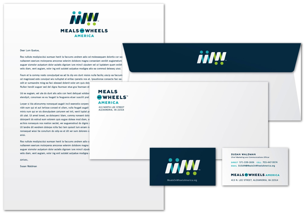 美國 Meals on Wheels 膳食協(xié)會標志設計VI設計4