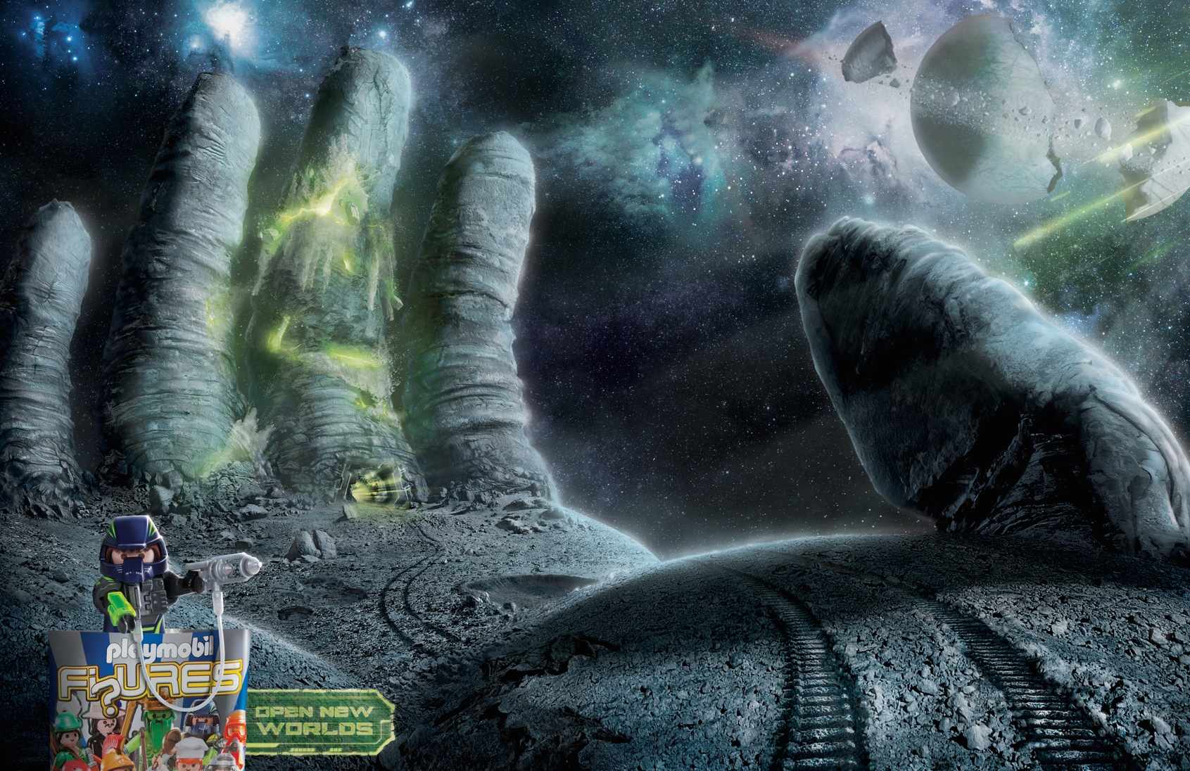 Playmobil 玩具創(chuàng)意平面廣告設(shè)計手-星球篇-上海廣告設(shè)計公司2